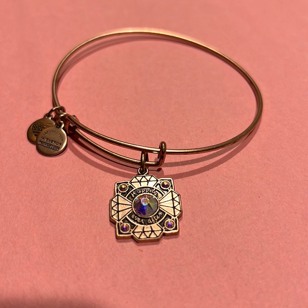 Alex and Ani rose gold bride bracelet